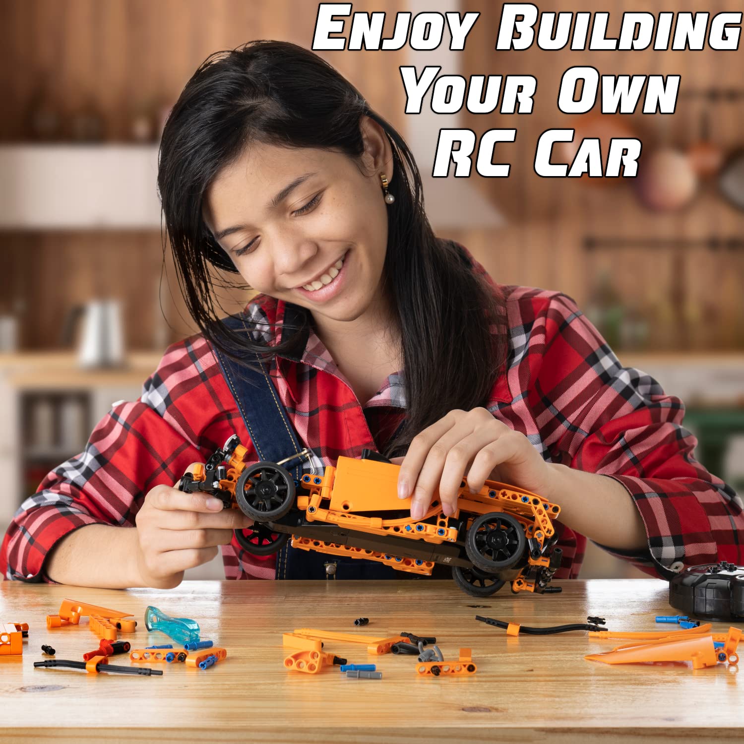 WISEPLAY STEM Building Kit for Kids Ages 8-12 - 421 PCS DIY RC Car Engineering Toy Set - Educational Science Project for Boys & Girls - Build Your Own Remote Control Car - Perfect for School Projects & STEM Learning Activities