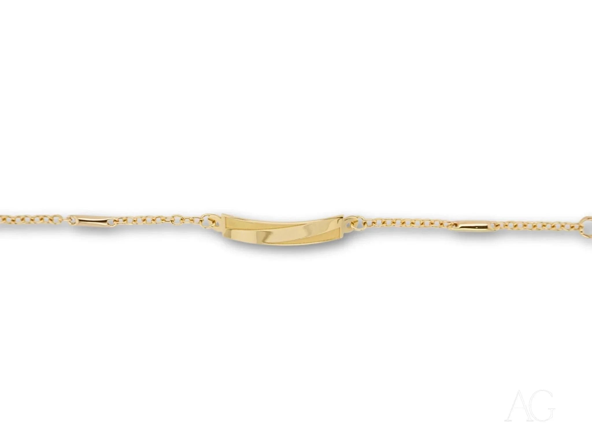 18K Gold Kids' Bracelet with Jaseron Mesh & Lobster Lock – Perfect for Birthdays, Gifts & Special Occasions