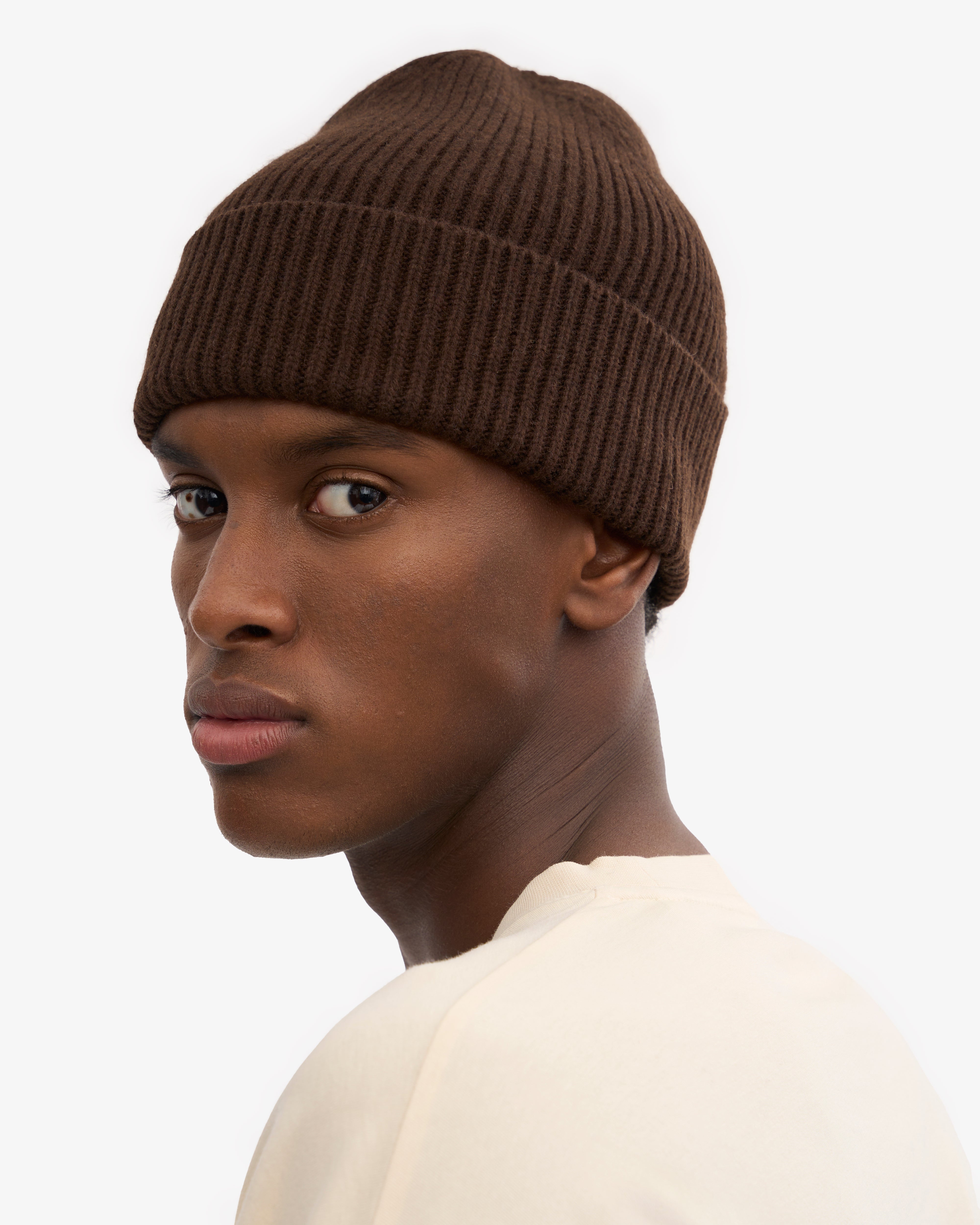 Premium Merino Wool Beanie for Men & Women - Soft Warm Winter Hat in Coffee Brown - Perfect for Skiing, Hiking & Outdoor Activities