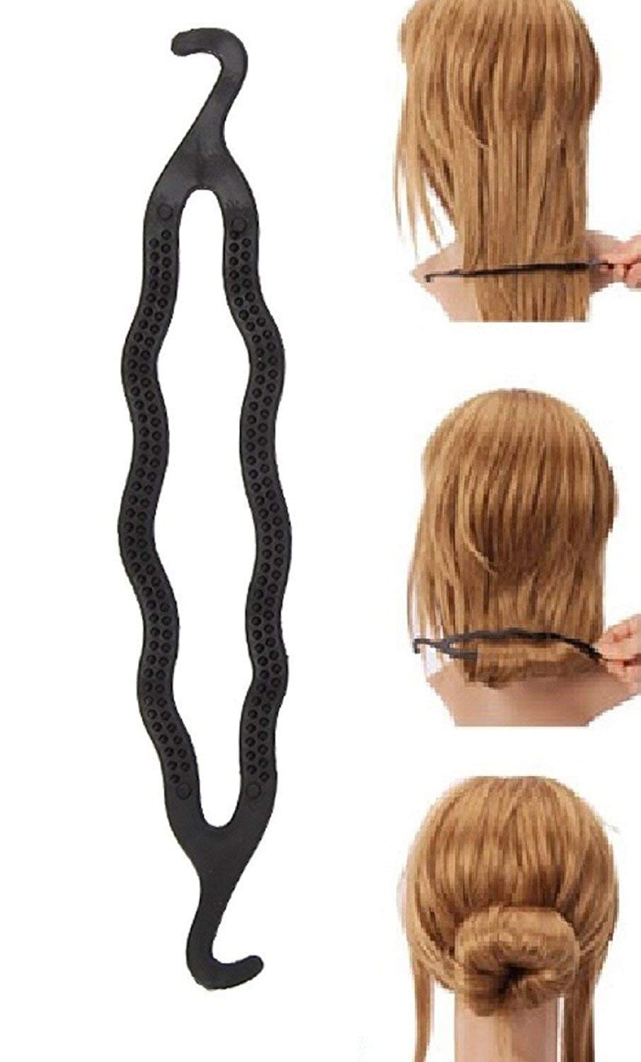 Artificial Hair Gajra for Women - Stylish White Mogra Jasmine Flower Hair Accessories | South Indian Traditional Bun Maker & 5-Piece Braid Extension Set | Perfect for Weddings, Festivals & Cultural Events