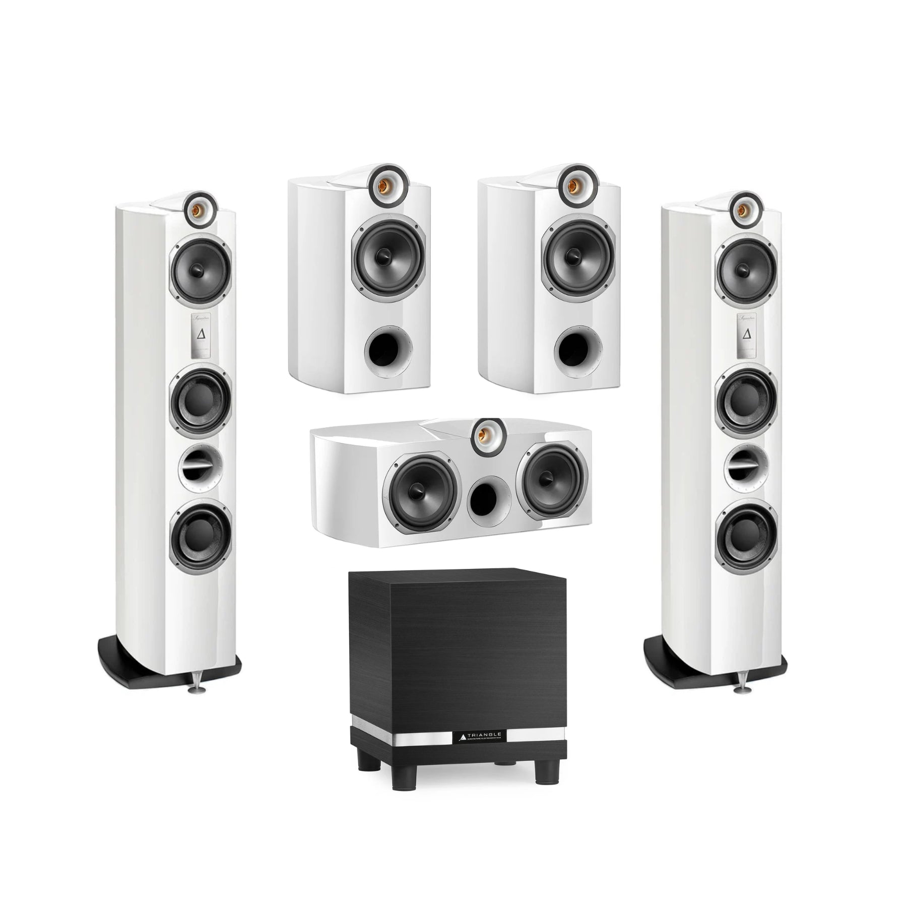 Triangle Signature 5.1 Channel Home Theater System with Dolby Atmos - Premium Surround Sound for Movies, Gaming & Music - Perfect for Living Room & Home Theater Setup
