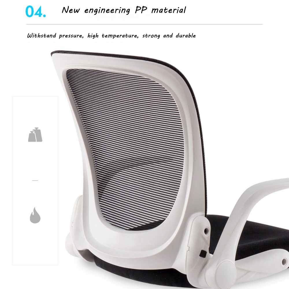 Ergonomic Mid-Back Office Chair with Adjustable Tilt & Flip-Up Arms - Comfortable Computer Desk Chair for Home & Executive Workspaces - Orange (Perfect for Long Work Hours & Gaming Sessions)