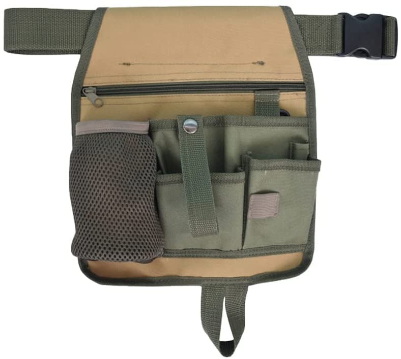 Durable Waterproof Oxcloth Tool Belt Bag - Portable Hardware Storage Organizer for Construction, DIY & Home Repair | YUEGOO Heavy-Duty Work Belt with Multiple Pockets for Tools & Accessories