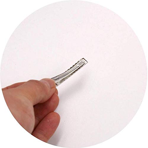 Elina Alligator Hair Clips for Women - 12 Pack Silver Hair Claws for Thick Hair, Ponytail Holders - Perfect for Work, Gym, and Everyday Styling