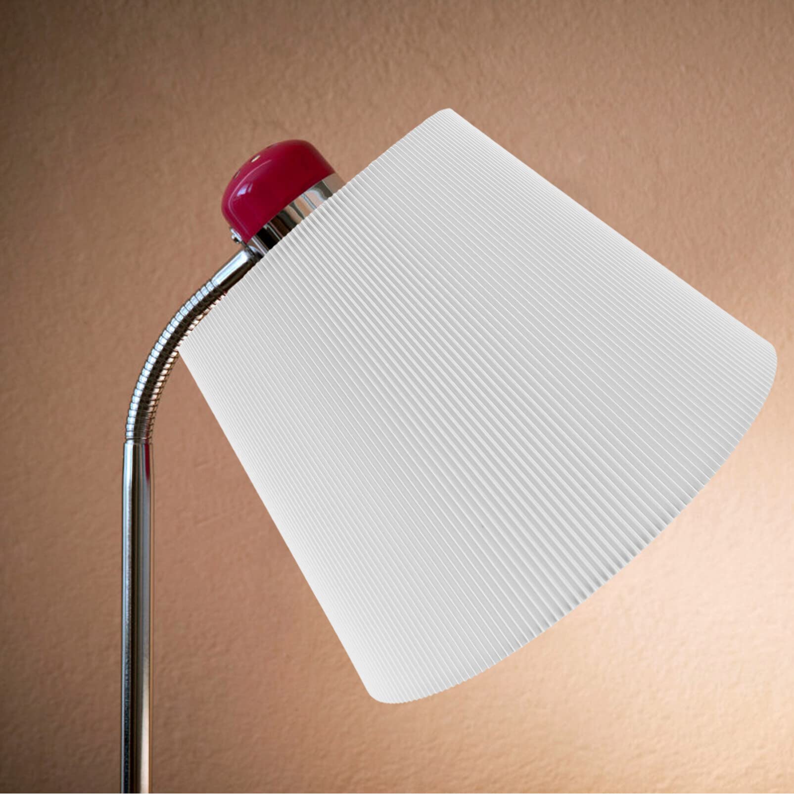 Angoily White PVC Drum Lamp Shade - Bathroom, Floor, Nightstand, Desk & Wall Light Cover Replacement - Perfect for Bedroom, Living Room & Office Lighting Decor