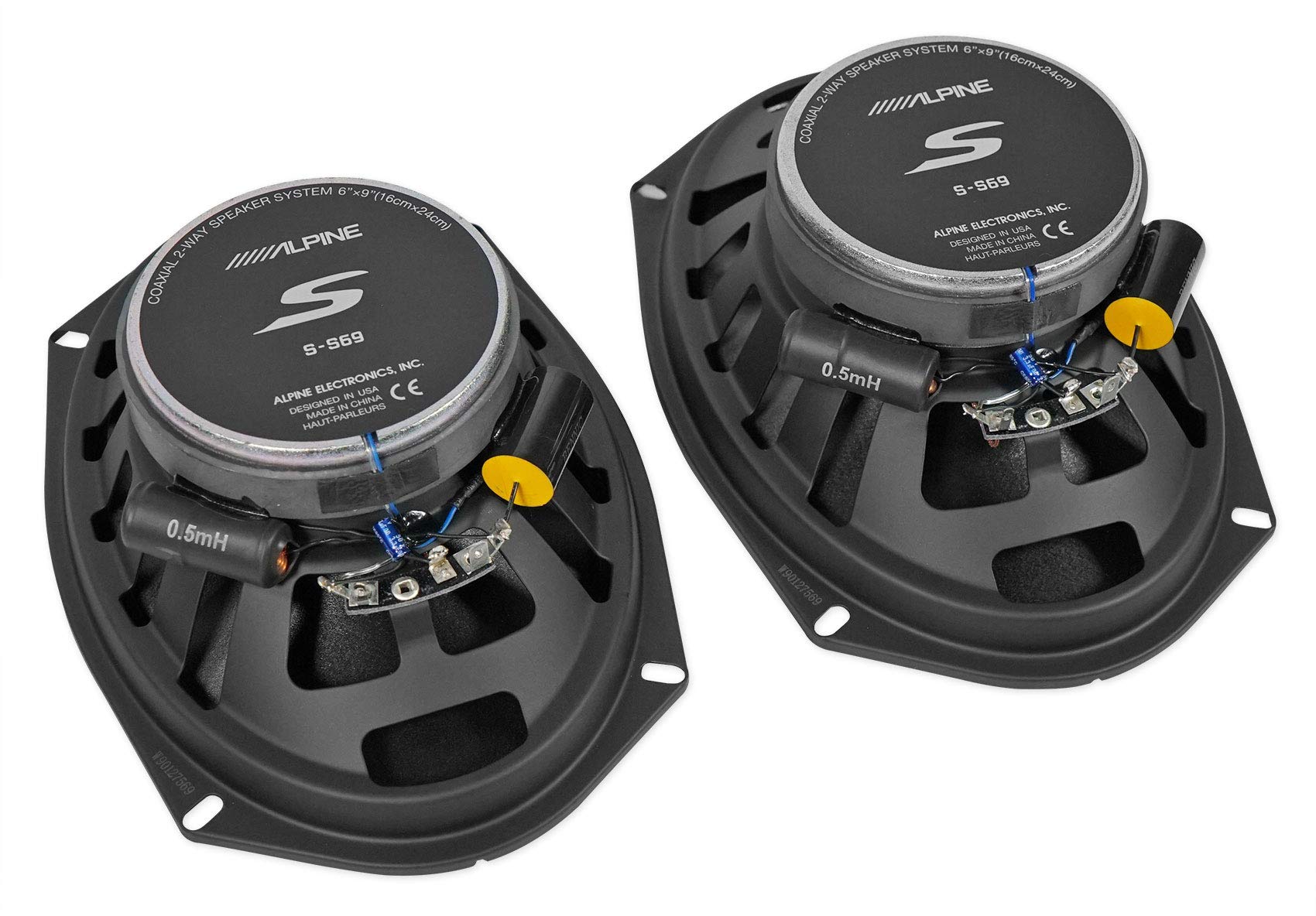 Alpine S-S69 260W 2-Way Car Audio Speakers Bundle with METRA 72-5600 Wiring Harness & 82-3004 6x9 Adapters - Compatible with 2015-2017 Chevy Silverado 2500 HD (3-Piece Set) | Premium Sound Upgrade for Trucks & SUVs