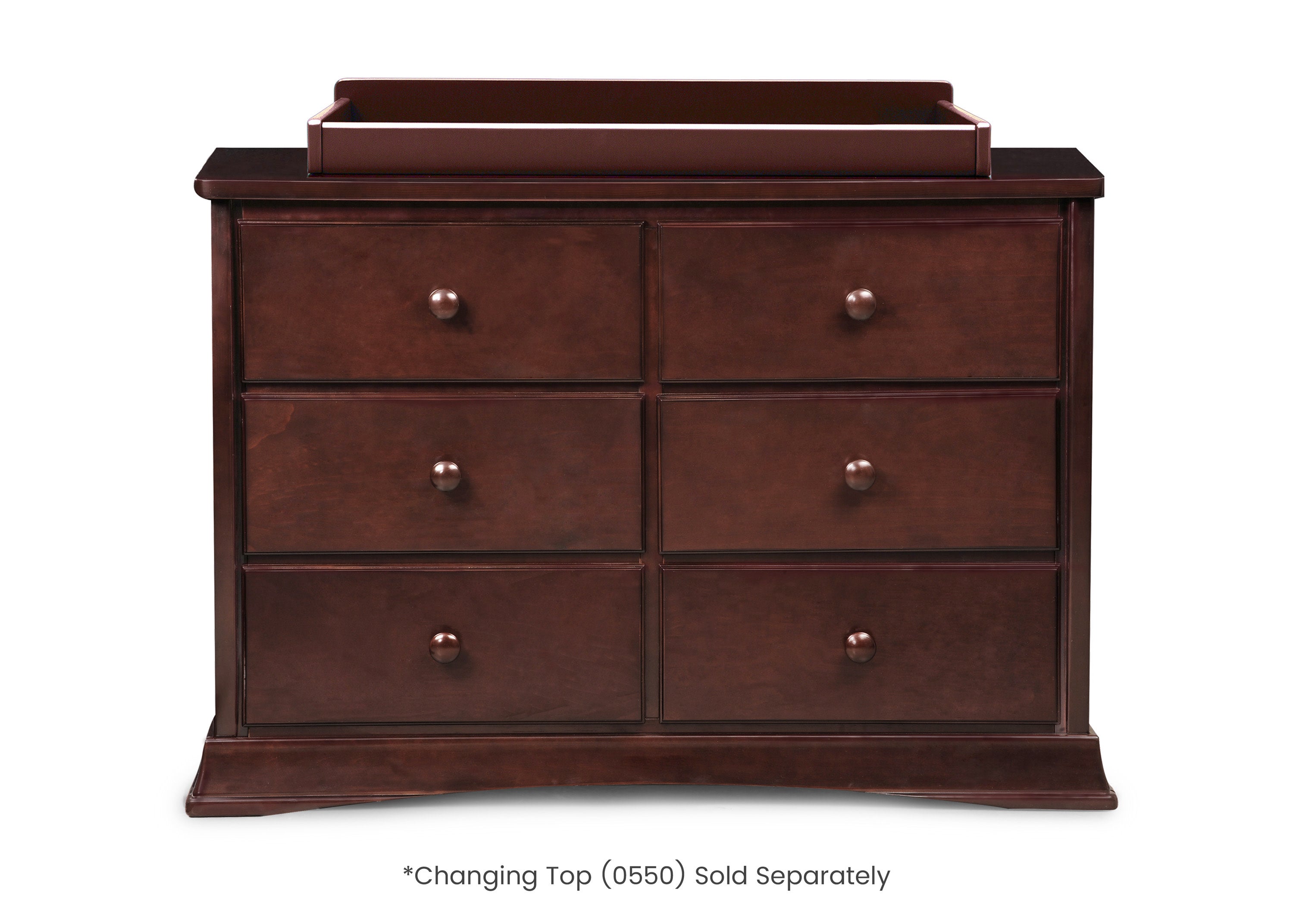 Bentley 6-Drawer Solid Wood Dresser with Smooth-Glide Interlocking Drawers - Perfect for Bedroom Storage & Organization