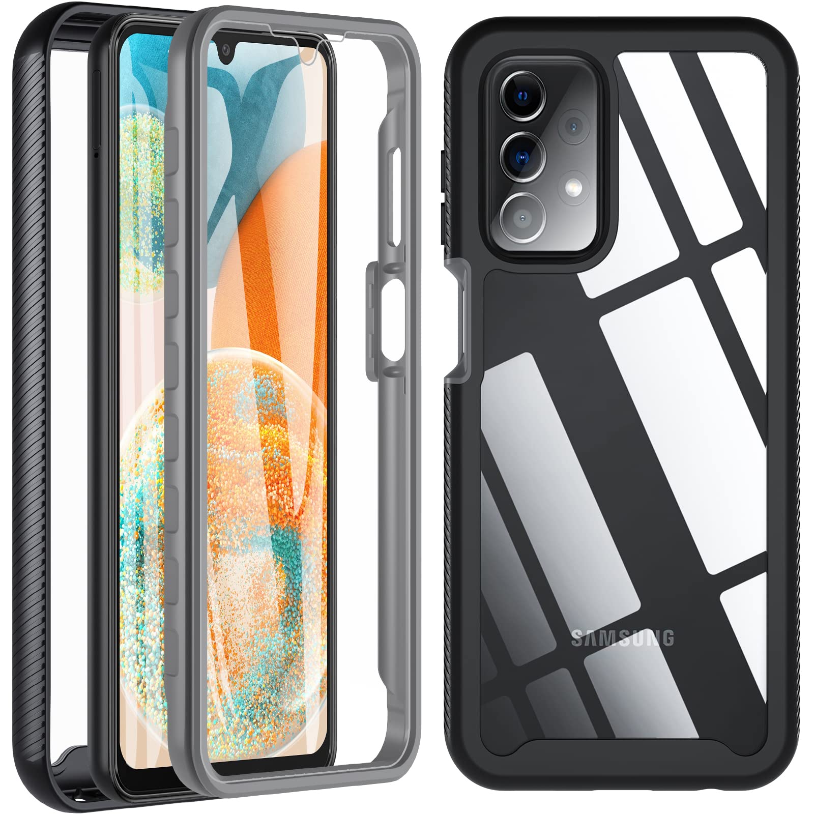 BESINPO Military Grade Shockproof Rugged Case for Samsung Galaxy A23 5G - 360 Full Body Protection with Built-in Screen Protector | Heavy Duty Bumper Cover for Everyday Use, Outdoor Activities & Work