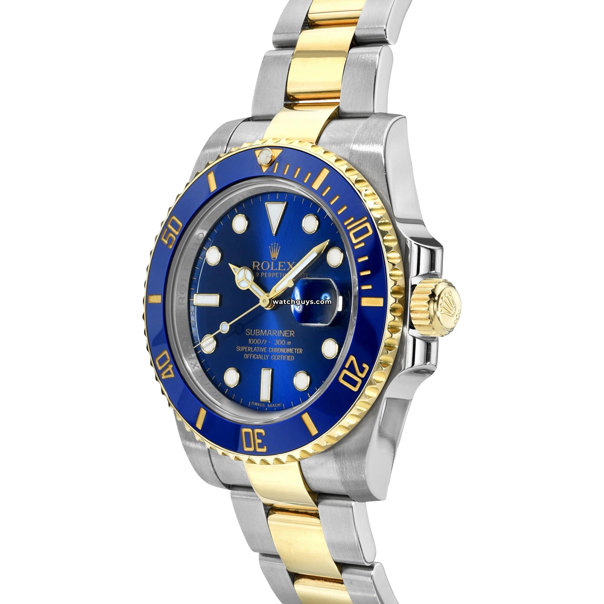 Rolex Submariner 116613LB Men's Luxury Dive Watch - Blue & Gold Stainless Steel - Professional Waterproof Wristwatch for Diving, Swimming & Formal Occasions