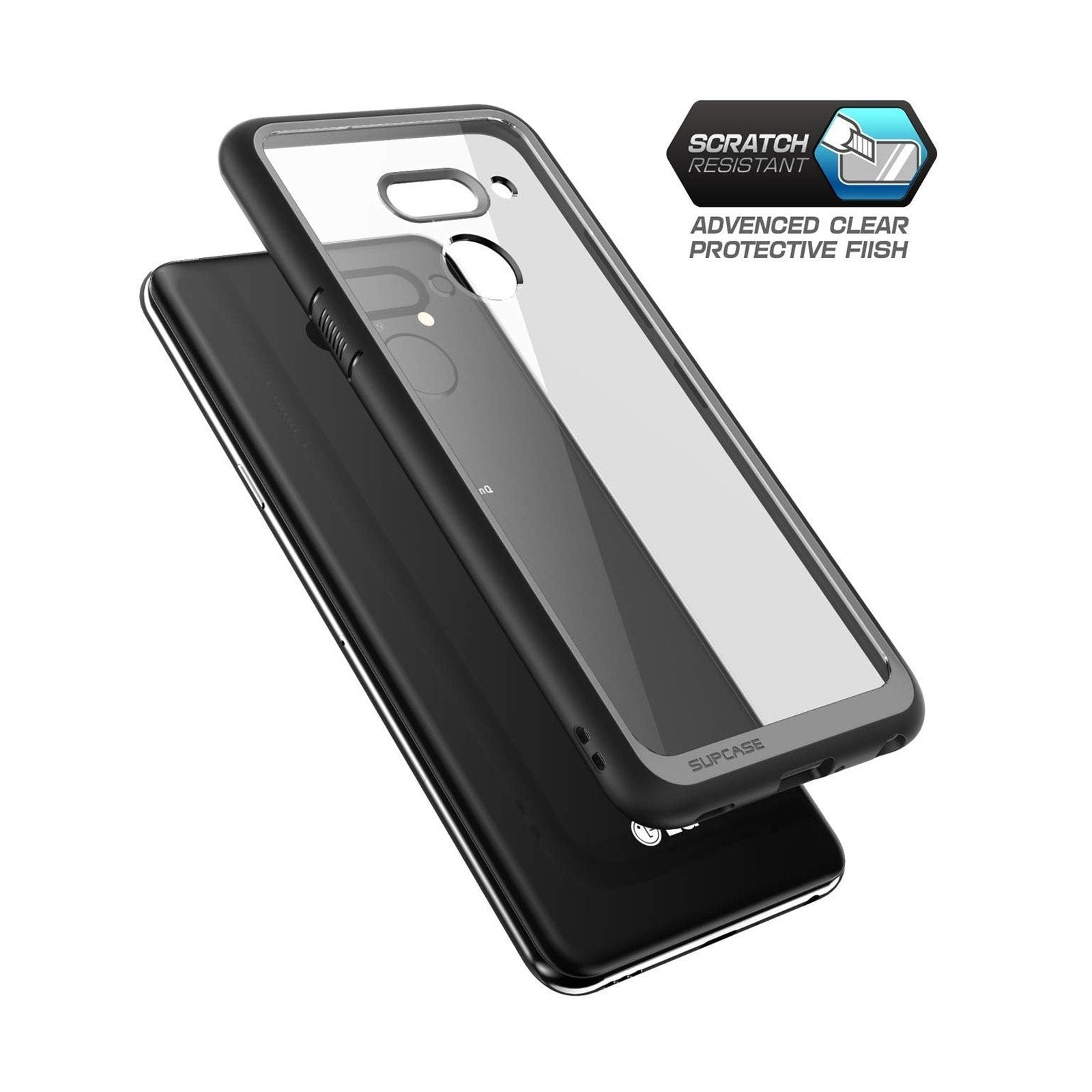 LG G8 ThinQ Unicorn Beetle Style Slim Clear Case Black - Premium Protective Cover for LG G8 ThinQ Smartphone - Perfect for Everyday Use, Work & Travel