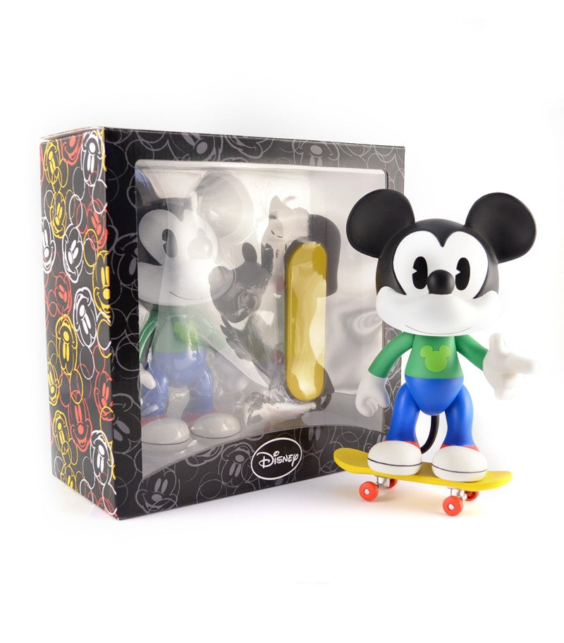 Mickey Mouse Skateboard - 8 Inch Mini Cruiser Deck for Kids & Beginners - Perfect for Skate Parks, Streets & Indoor Riding