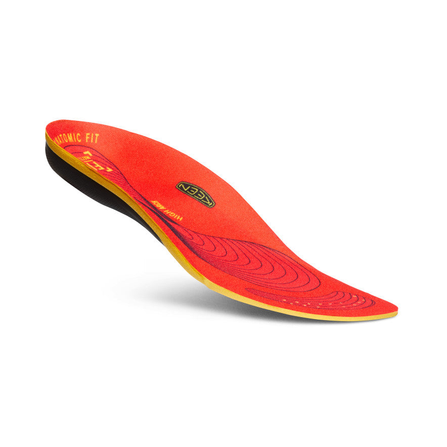Men's Utility K 30 High Arch Support Insoles for Flat Feet - Red | Orthotic Shoe Inserts for Plantar Fasciitis Relief & All-Day Comfort | Perfect for Work Boots, Running Shoes & Daily Wear