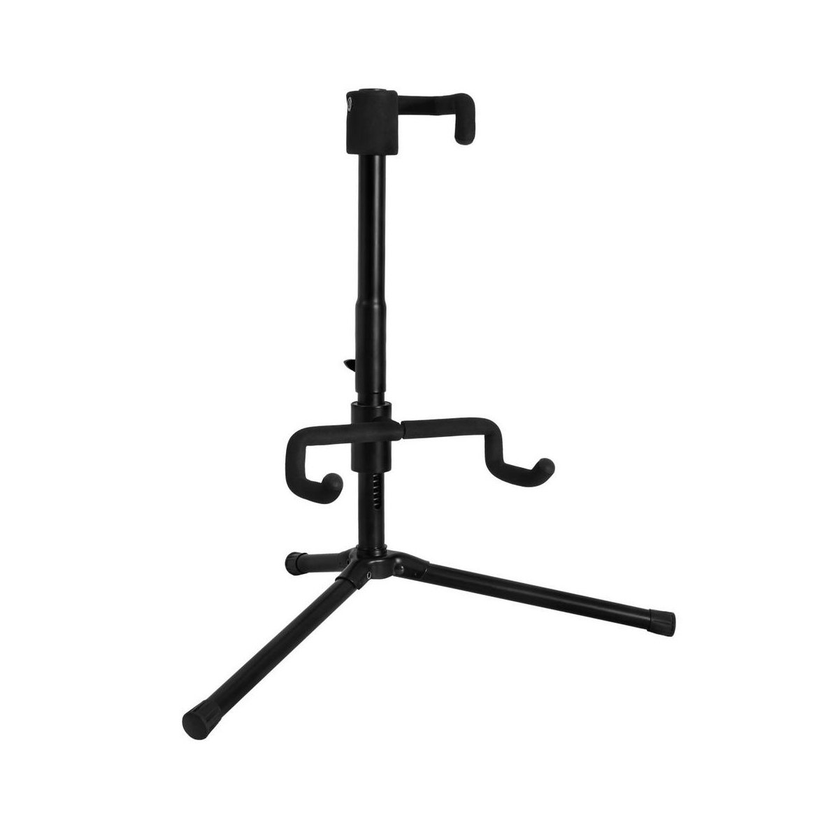 On-Stage GS7140 Heavy-Duty Push-Down Spring-Up Locking Guitar Stand for Electric Guitars - Secure & Adjustable Instrument Holder for Stage, Studio & Home Use