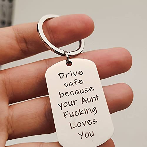 Best Birthday & Christmas Gifts for Women & Men - Drive Safe Keychain for Teens, Boys & Girls - Thoughtful Present for Car Owners, New Drivers & Graduates - Perfect for Daily Commute, Road Trips & Safety Awareness