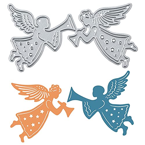 Snowflake Metal Cutting Dies for DIY Card Making & Scrapbooking - Christmas Angel Craft Stencils for Holiday Cards, Photo Albums & Paper Crafts - Perfect for Christmas Decorations & Handmade Greeting Cards