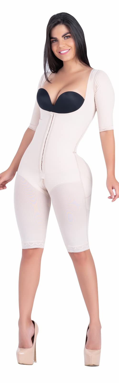HANNA SLIM 306 Full Body Shapewear for Women - Tummy Control Waist Trainer & Slimming Firm Compression Garment | Colombian Fajas for Postpartum, Workout & Everyday Wear