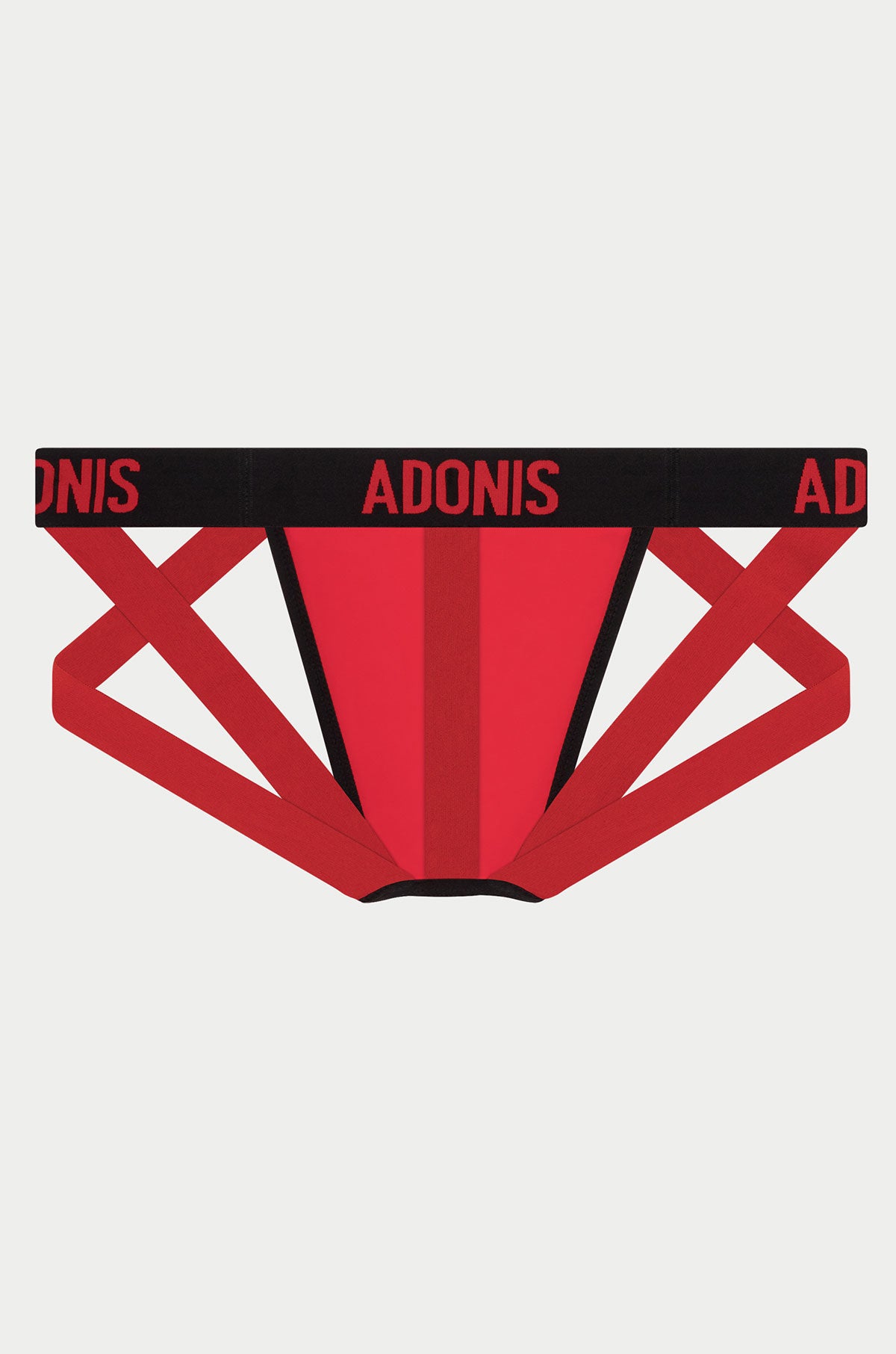 Double Strap Red Jock Thong for Men - Comfortable Athletic Underwear for Workout, Gym & Sports Performance