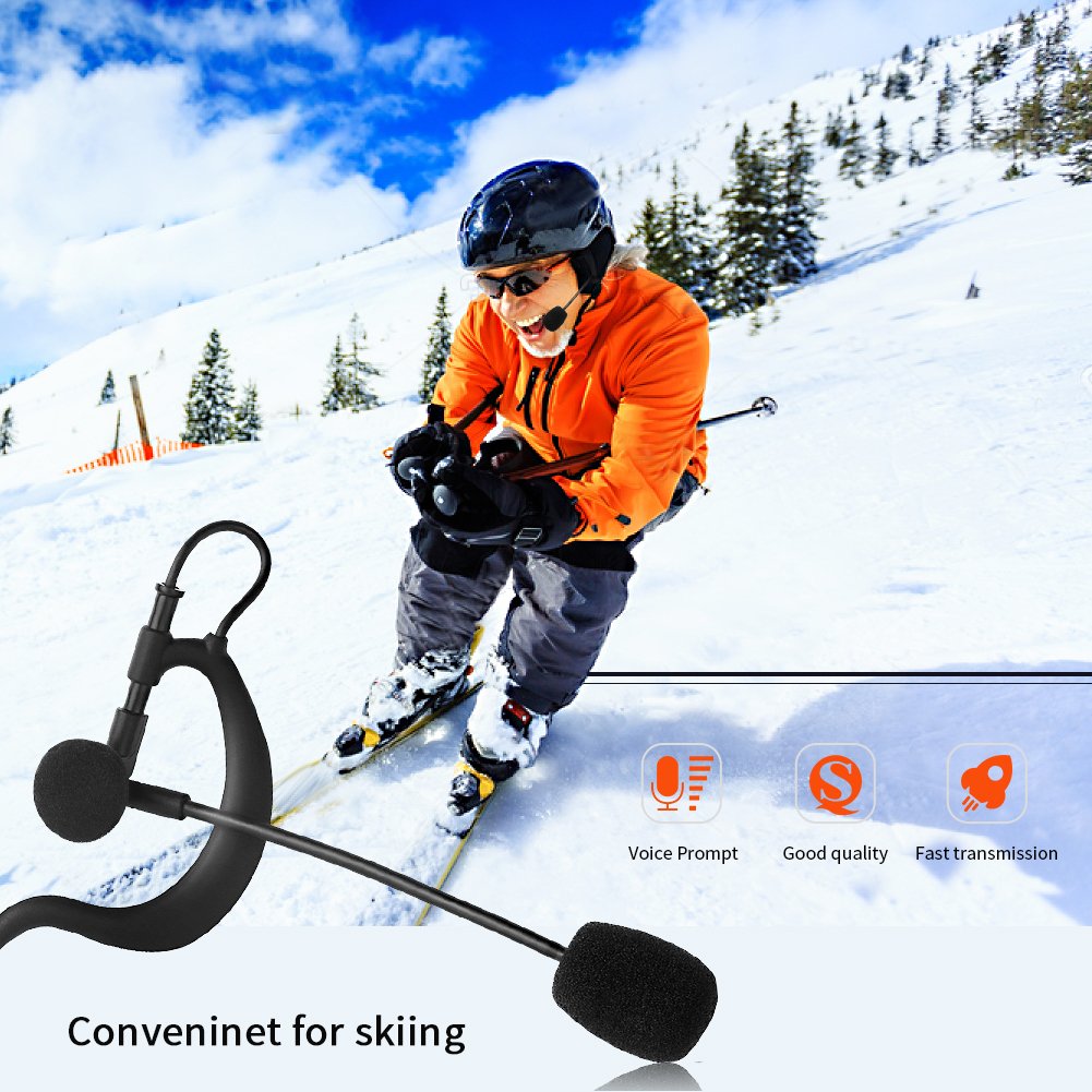 EJEAS Single Ear Headphone with Microphone - Lightweight Communication Headset for Intercom, Referees, Coaches (Compatible with V6/Q7/V4/FBIM) - Perfect for Sports Events, Security Teams & Call Centers