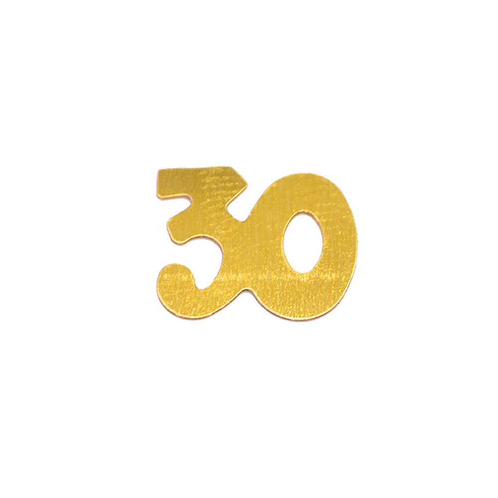 30 Gold Confetti for Birthday & Anniversary Party Decorations - Premium Table Scatter for Wedding, Baby Shower, New Year Celebration - Glittering Party Supplies (Golden, 30 Count)