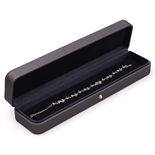 Black Gray Necklace/Baracelet/Long Chain Box