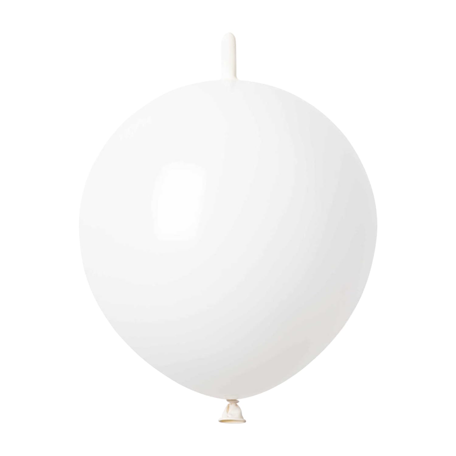 IN-JOOYAA 100 Pcs 6 Inch White Quick Link Balloons for Birthday Wedding Party Decorations - Bulk Pack of Connectable Latex Balloons for Indoor Outdoor Events, Baby Showers & Graduations