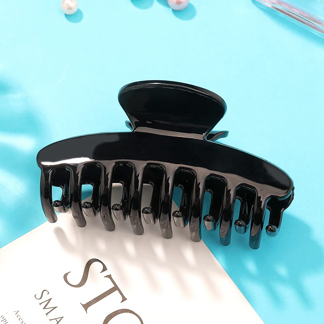 COSYOO Large Hair Claw Clips 5PCS - Durable Non-Slip Strong Hold Barrettes for Women, Modern Hair Clips for Thick Hair - Perfect for Work, Gym, and Everyday Styling
