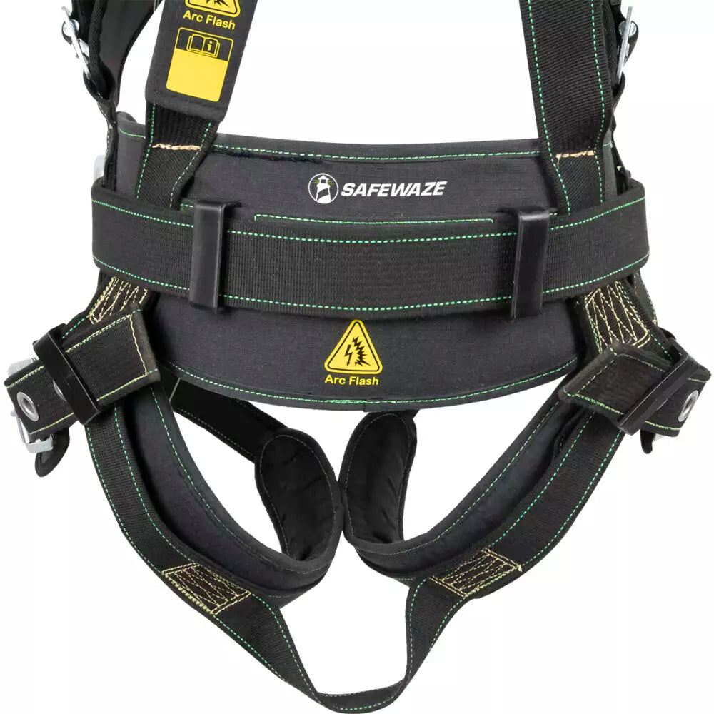 3D Arc Flash Safety Harness with MB Chest & TB Legs - OSHA Compliant Fall Protection for Construction Workers - Perfect for Roofing, Electrical Work & High-Risk Job Sites