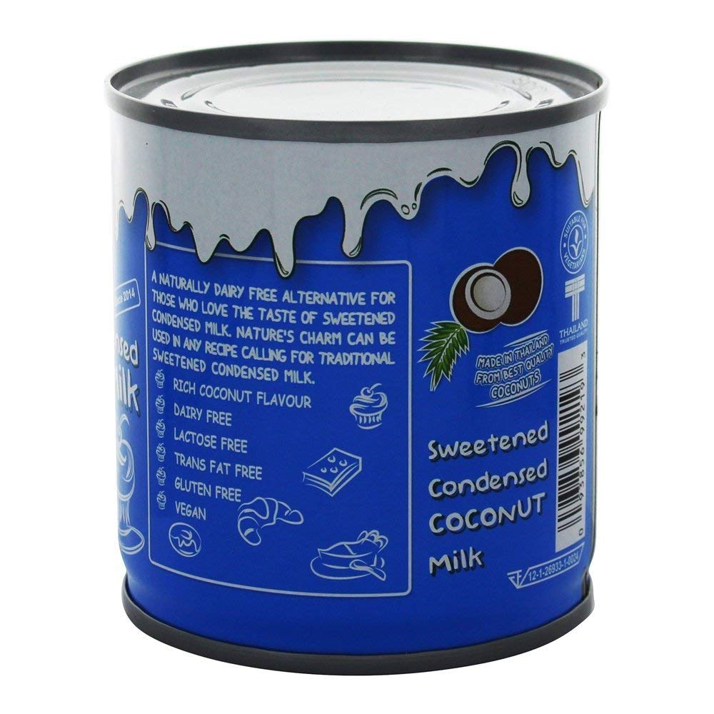 Organic Sweetened Condensed Coconut Milk 6-Pack with Free Long Handle Spoon | Vegan Dairy-Free Alternative for Coffee, Baking & Asian Desserts | Perfect for Thai Tea, Smoothies & Vegan Recipes