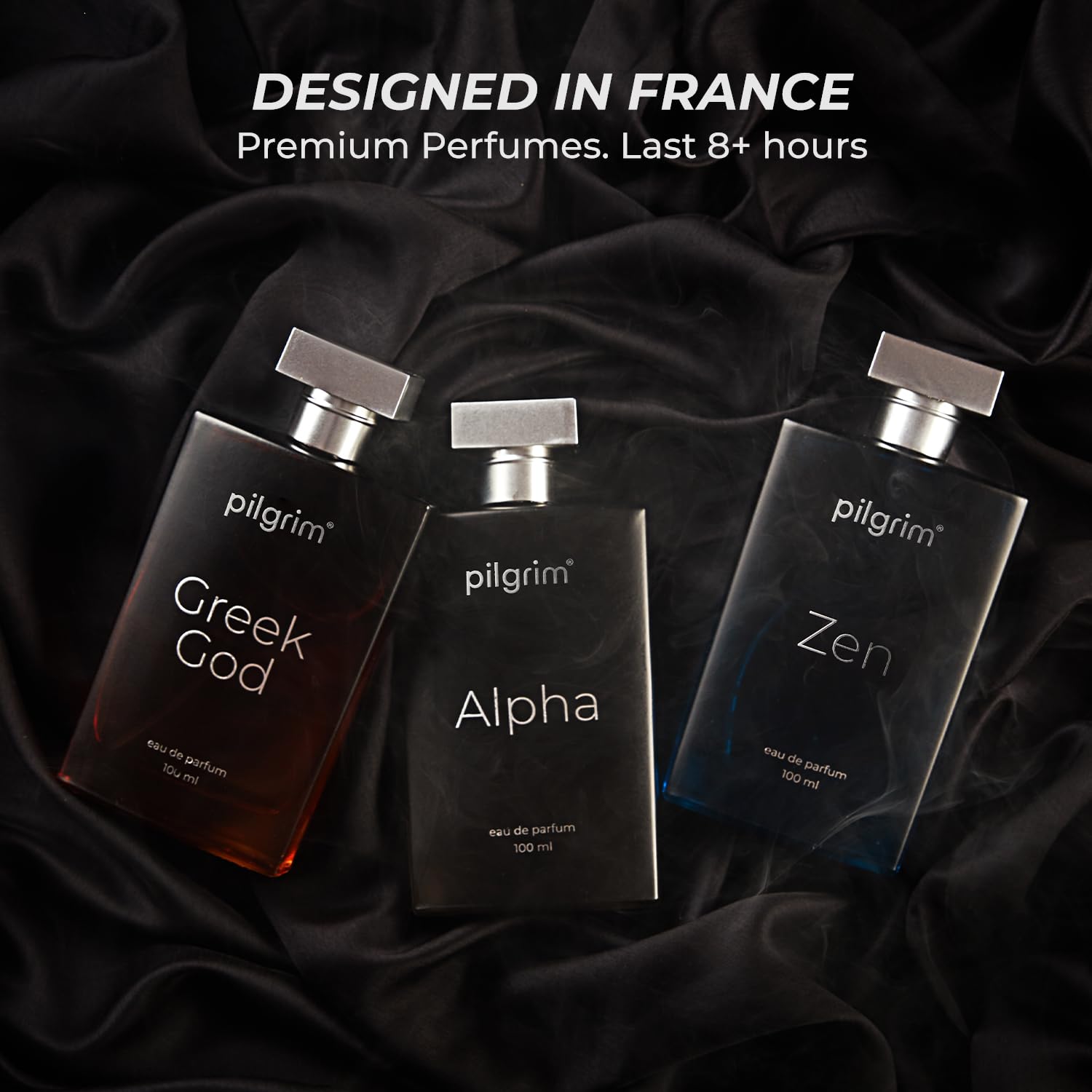 Premium Pilgrim The Impressions Men's Cologne Set - 100ml Eau De Parfum (Spicy, Woody & Aquatic Notes) | Long-Lasting Luxury Fragrance Gift Set | French Designer Perfume for Men | Perfect for Date Night, Office & Special Occasions
