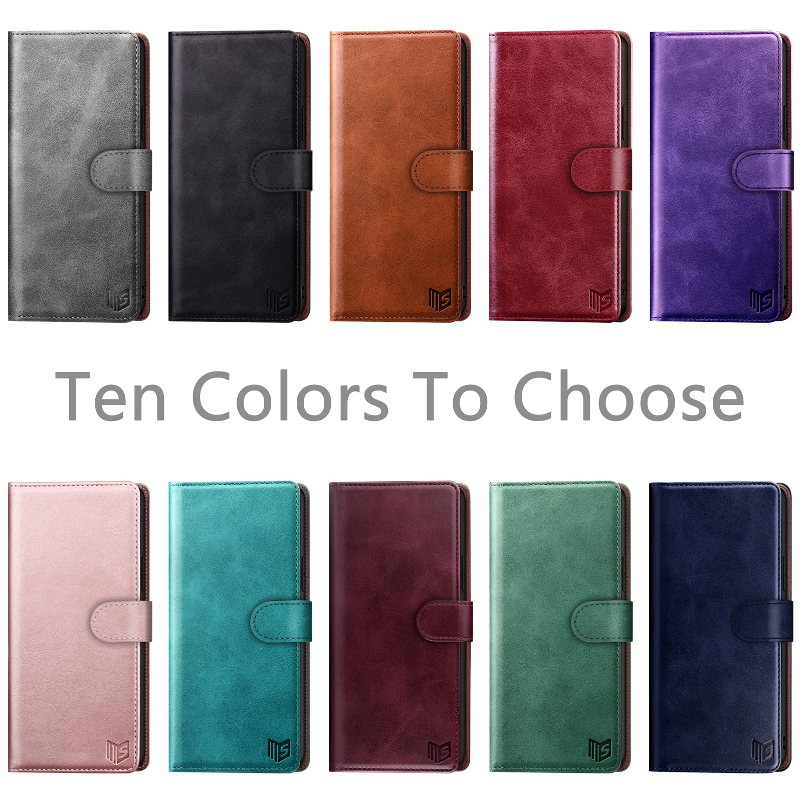 RFID Blocking Leather Wallet Case for Samsung Galaxy Note 9 6.4