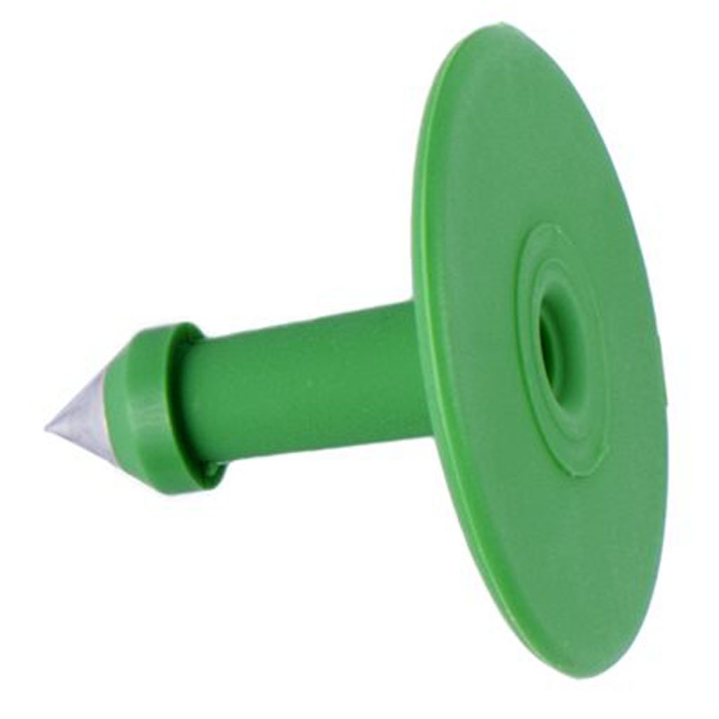 Y-Tex Green Male Buttons for Cattle Ear Tags - 25 Count Pack | Livestock Identification & Farm Management Accessories