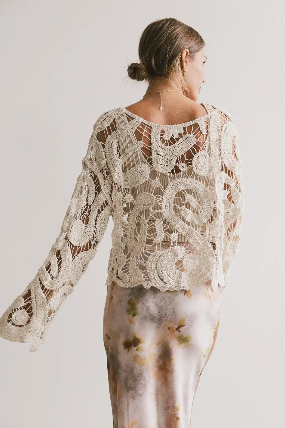 No Worries Crochet Top in Cream - Boho Chic Summer Blouse for Women | Perfect for Beach Vacations, Music Festivals & Casual Outings