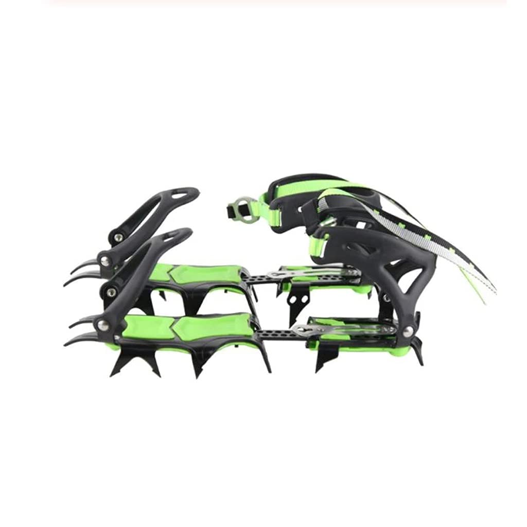 YDHWY 14-Tooth Ultralight Ice Claws Crampons - Non-Slip Shoe Covers for Hiking, Climbing & Skiing | Perfect for Snow, Ice & Outdoor Winter Adventures