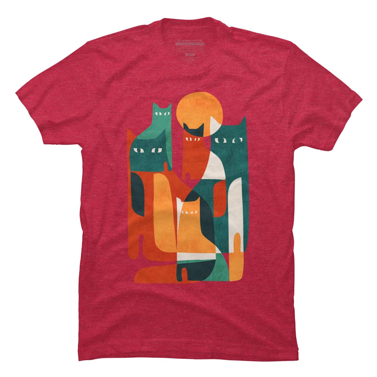 Design By Humans Men's Cat Graphic T-Shirt - Funny Cat Lover Tee for Casual Wear & Gifts | Perfect for Everyday Outfits, Parties, and Cat Enthusiasts