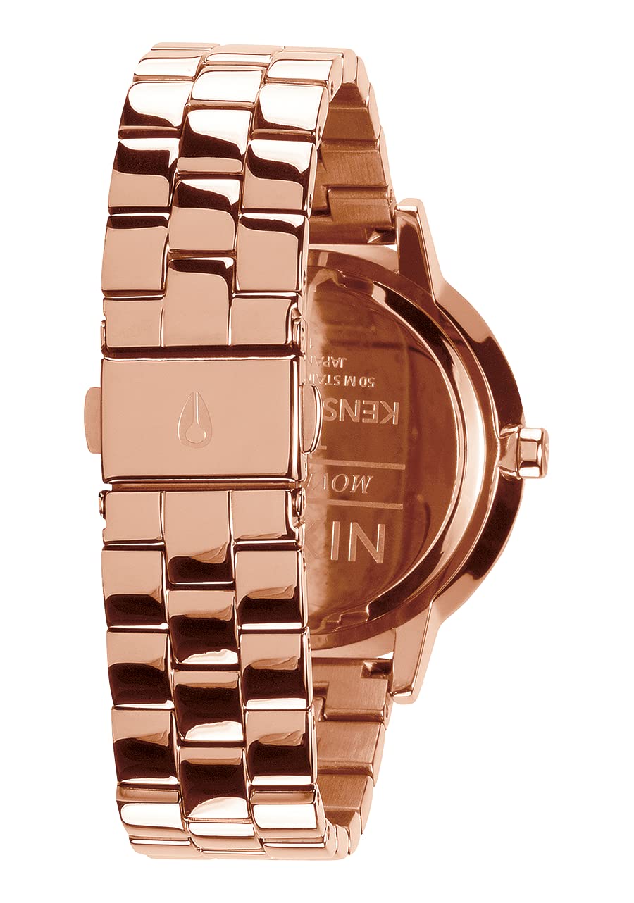 Nixon Kensington A099 Women's Watch - 37mm Face, 16mm Stainless Steel Band, 100m Water Resistant - Perfect for Swimming, Diving & Everyday Wear