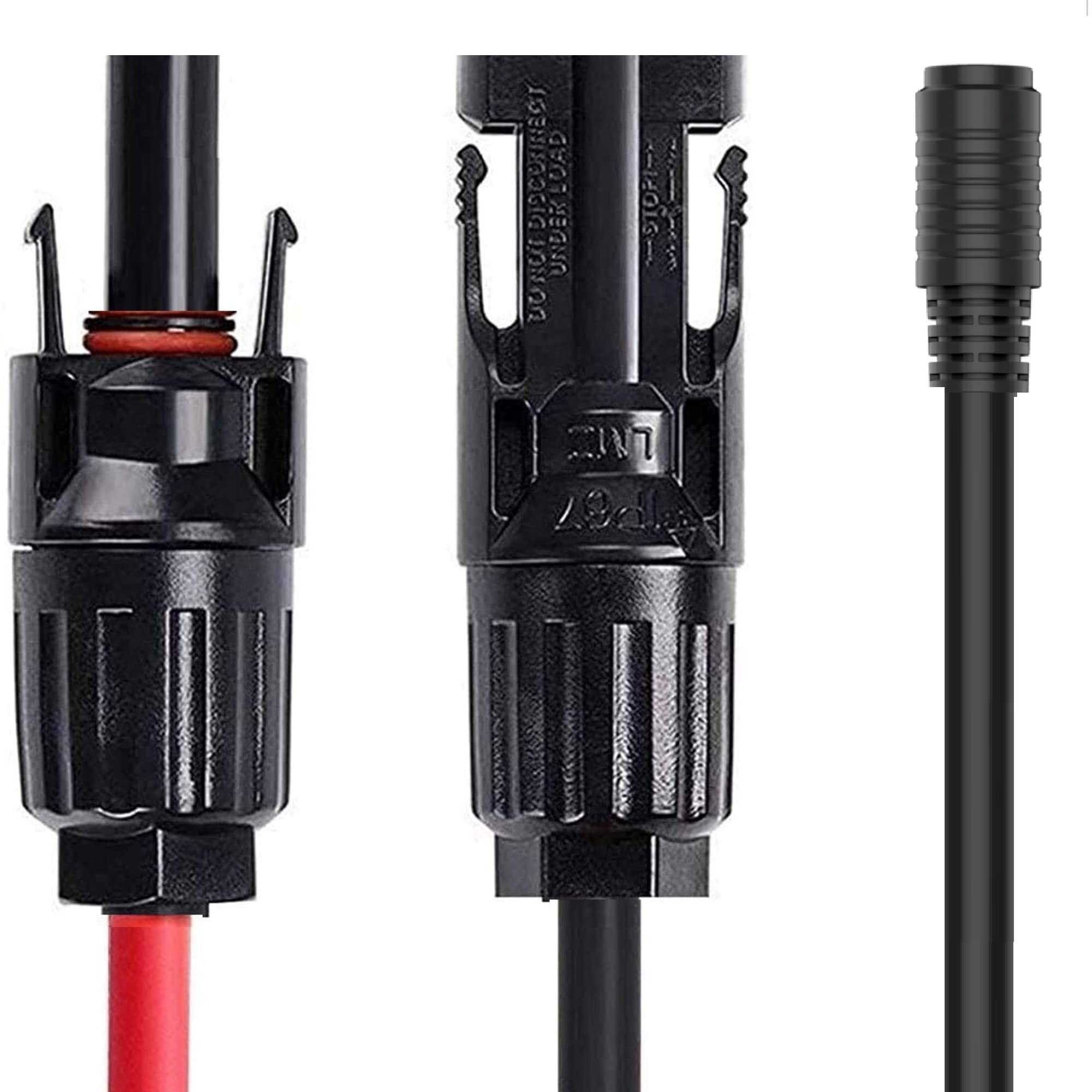 SolarEnz DC 8mm Female to Solar Connector Adapter Cable - Compatible with 100W Portable Solar Panels for RV, Camping & Outdoor Power Supply