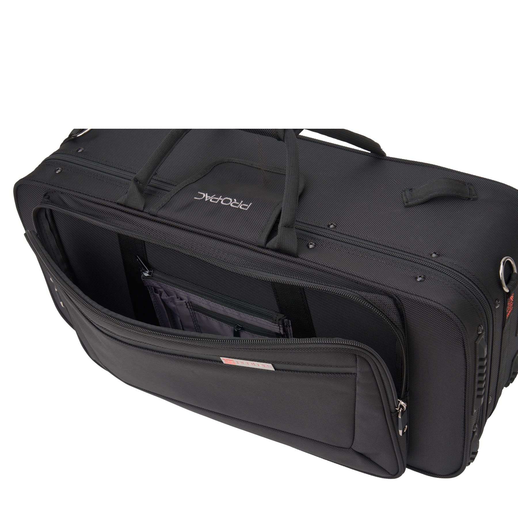 Protec Trumpet Rectangular PRO PAC Case with Mute Storage Compartment - Model PB301 Black | Durable Instrument Protection for Travel & School Band Performances