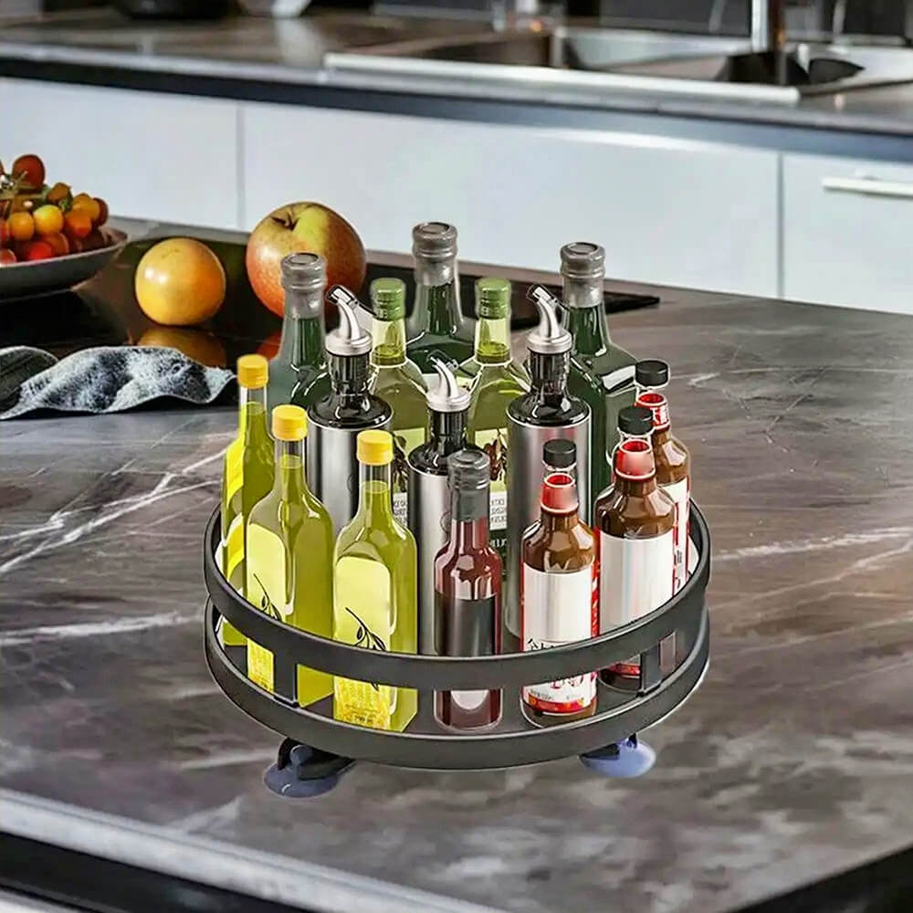 360° Rotating Spice Rack Organizer - 12-Jar Spice Storage Carousel for Kitchen Countertop | Space-Saving Spice Shelf for Pantry, Cabinet & Counter Organization (Perfect for Cooking, Baking & Home Decor)