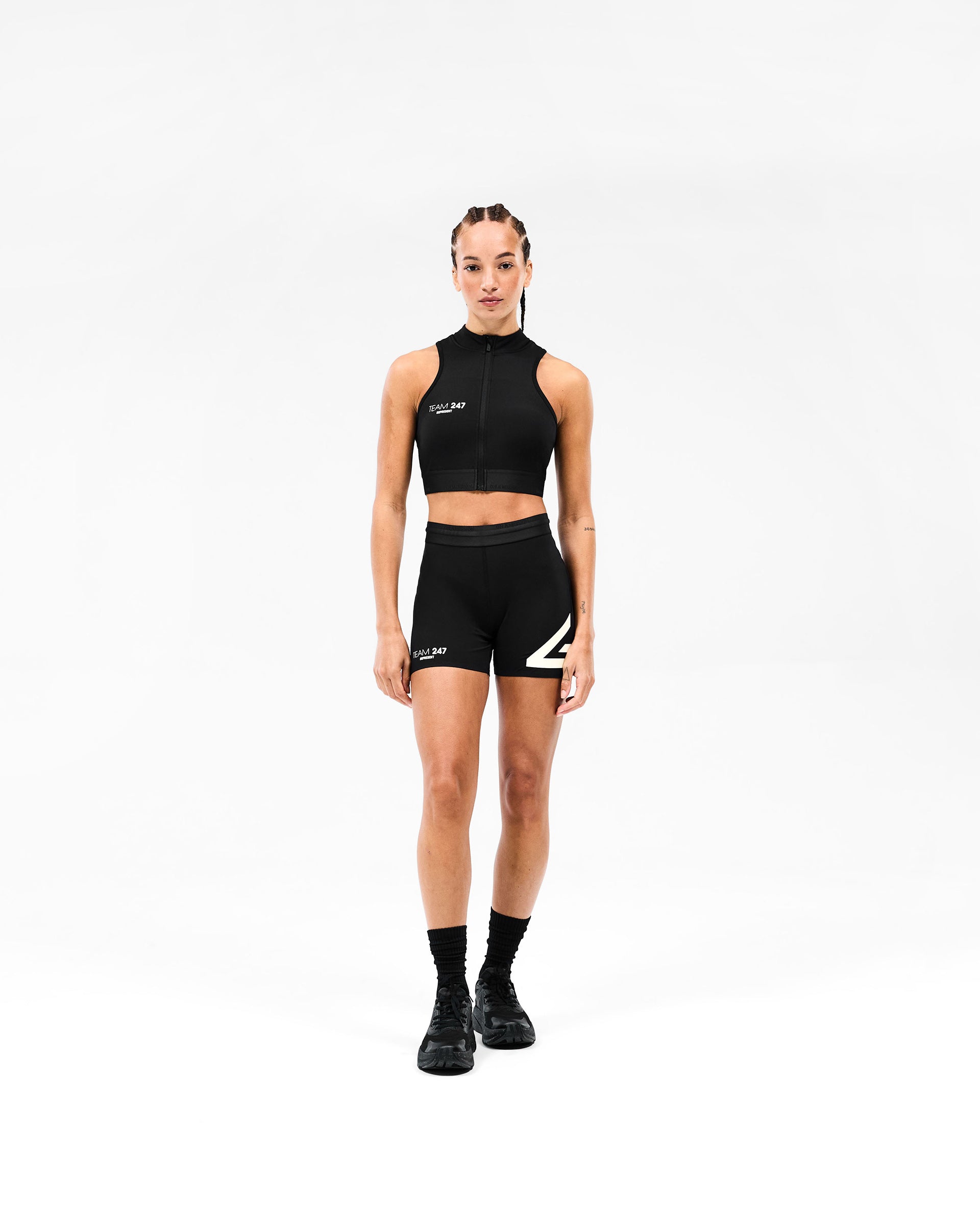 247 Micro Motion Short - Black - Perfect for Running, Gym Workouts & Active Lifestyle