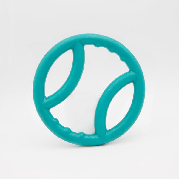 ZippyTuff Aqua Green Squeaker Ring - Durable Dog Chew Toy for Aggressive Chewers, Interactive Play & Training - Perfect for Puppies, Small & Large Dogs