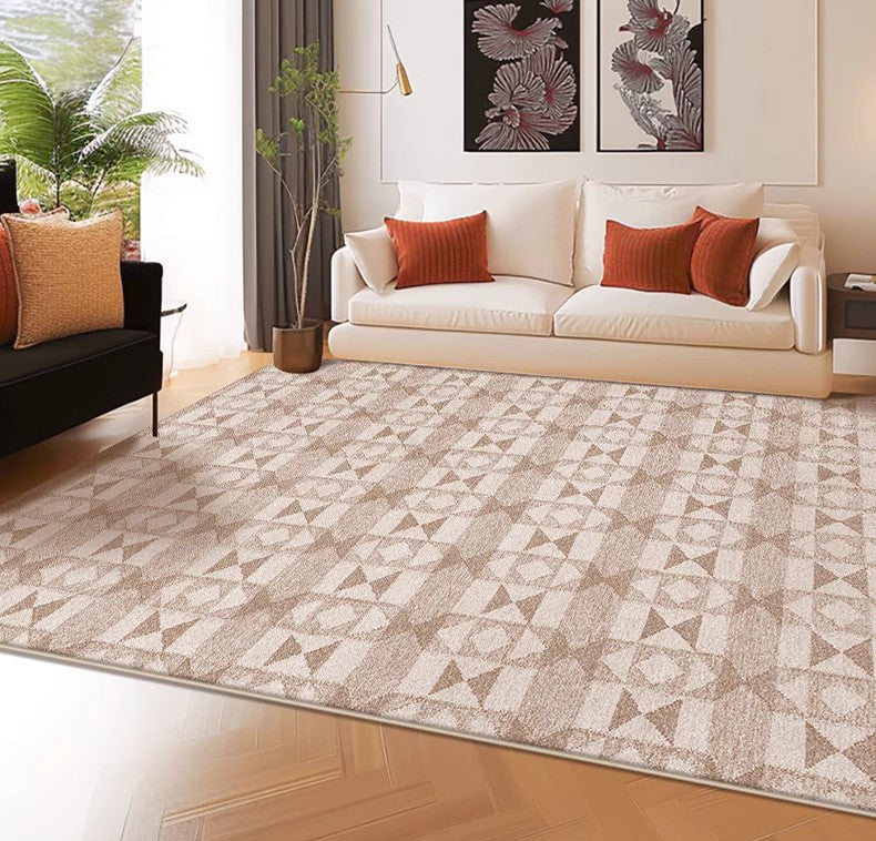 Modern Abstract Area Rugs - Large Non-Slip Dining Room Rug, Mid Century Living Room Carpet, Soft Bedroom Floor Mat - Perfect for Home Decor, Office & Dorm Room