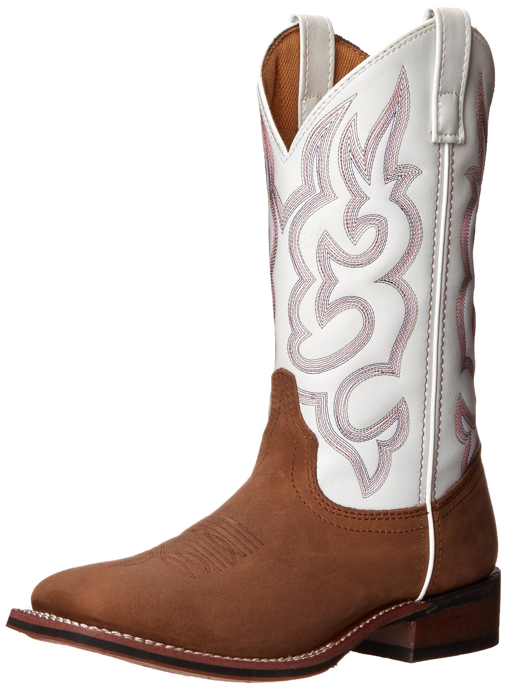 Laredo Women's Mesquite Embroidered Square Toe Western Boots - Mid Calf Cowgirl Dress Boots with 1-2
