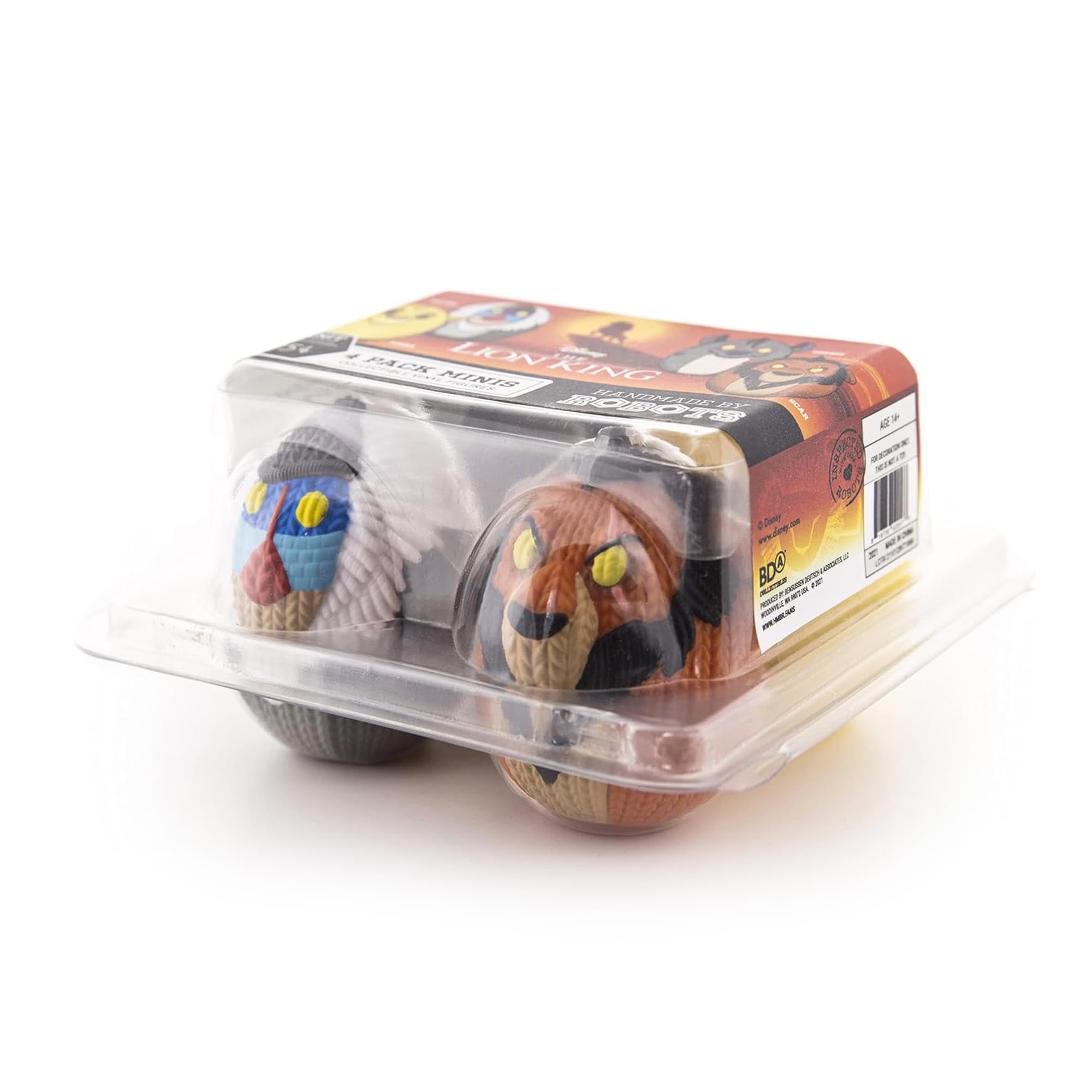 Handmade Lion King Mini Vinyl Figures 4-Pack - Disney Collectibles for Home Decor, Office Display & Gift Giving