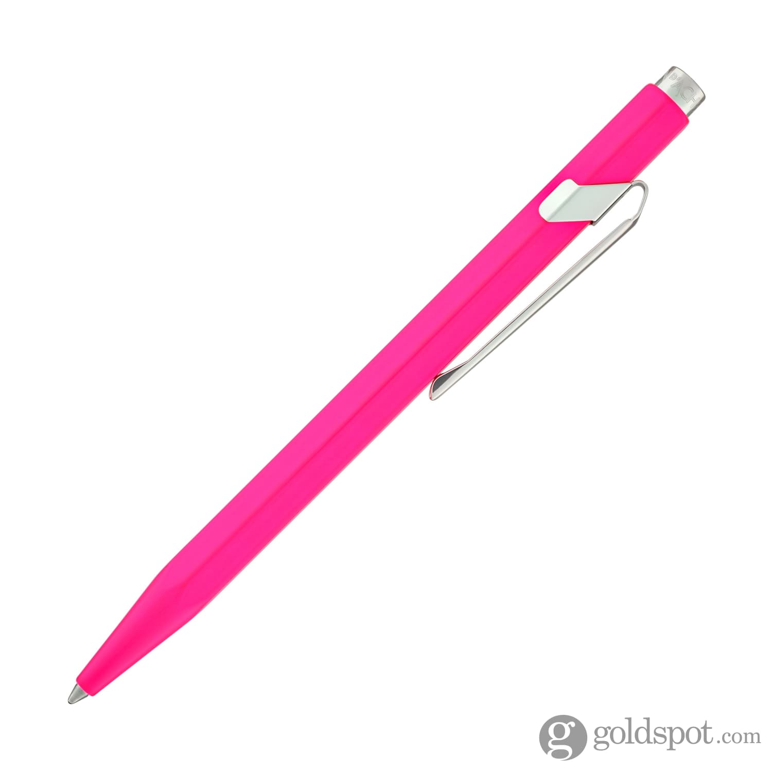 Premium Caran d'Ache 849 Metal Collection Ballpoint Pen - Fluorescent Pink Ink for Smooth Writing | Luxury Office & Gift Pen for Professionals, Students & Collectors
