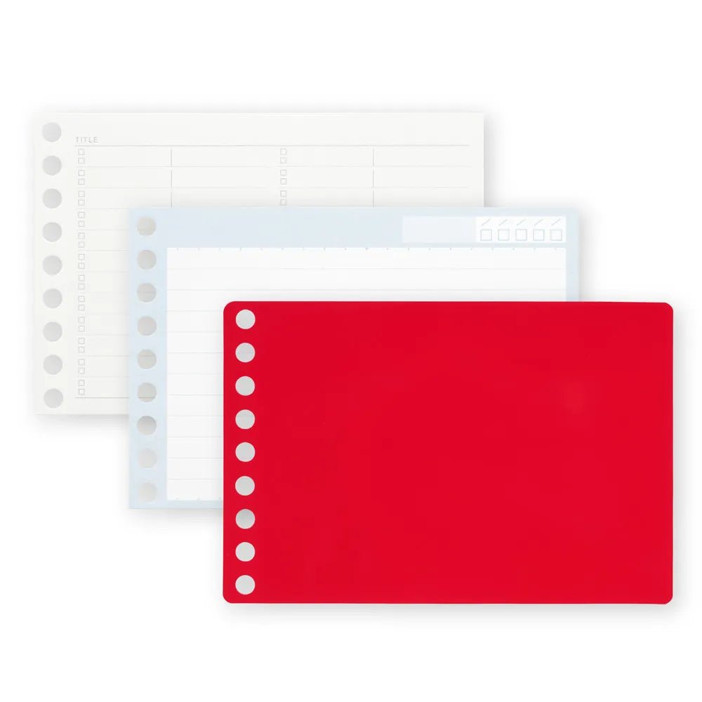 Maruman Write Easy Smart Review Mini Loose Leaf Notebook - Portable Spiral Notepad for Study Notes, Work Journal & Meeting Memos - Perfect for Students, Professionals & Office Use