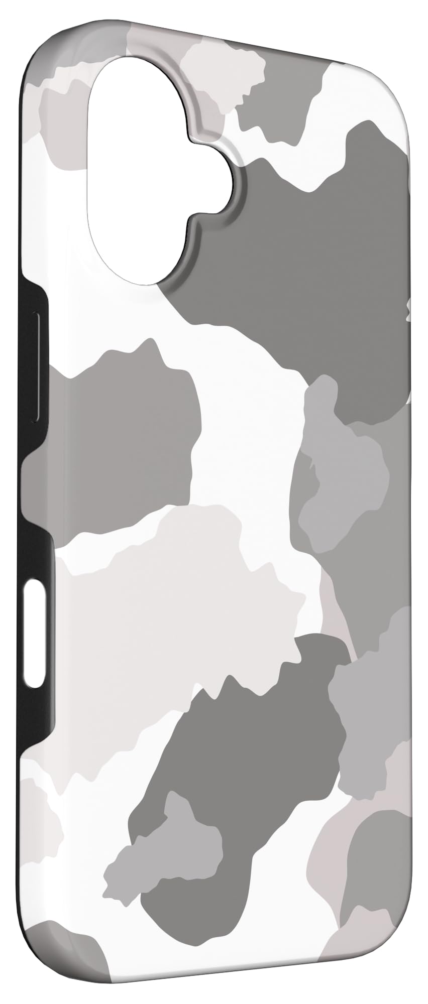 iPhone 16 Case - White Grey Camo Camouflage Protective Cover | Slim Fit Shockproof Phone Case for Everyday Use, Outdoor Activities & Travel Protection