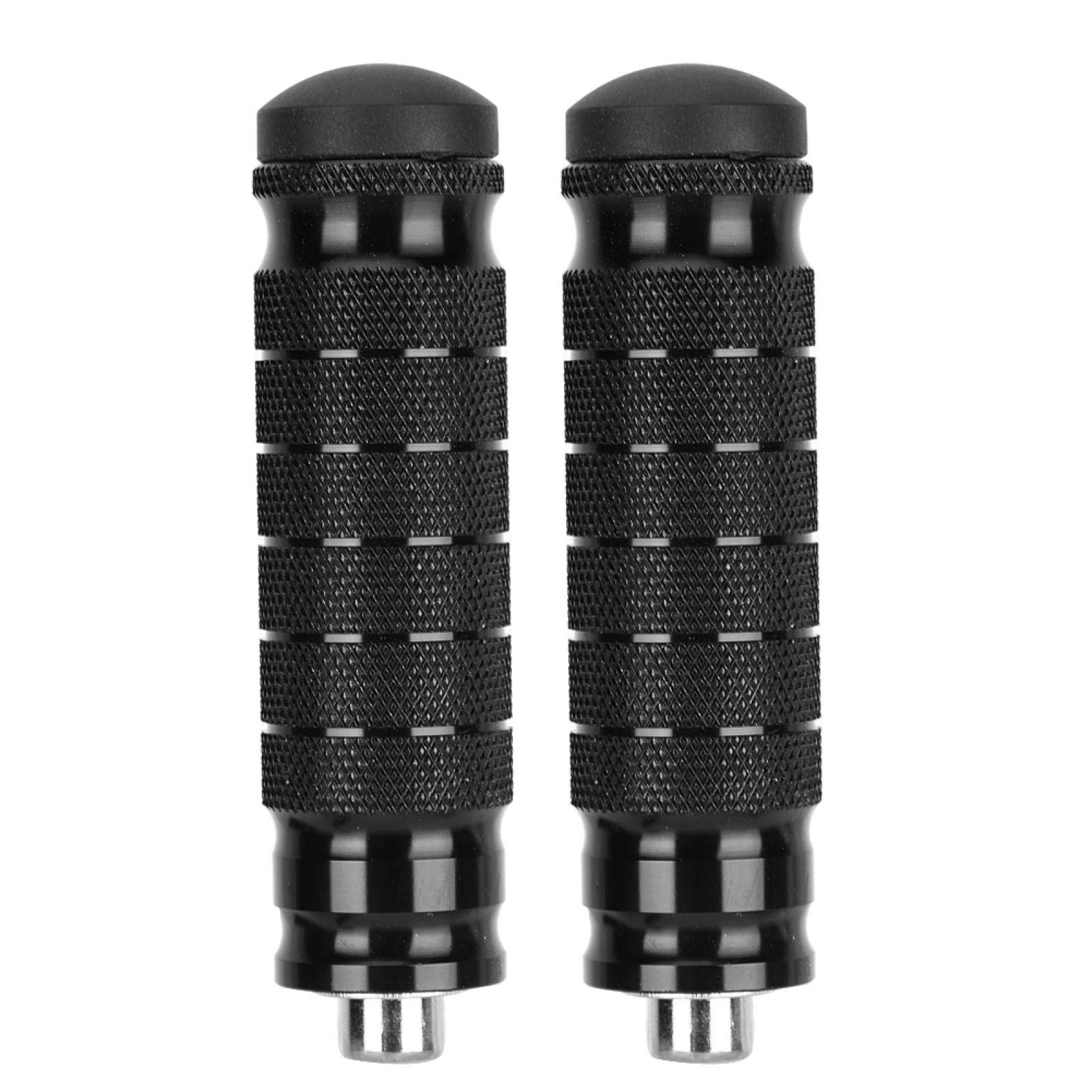 Akozon Aluminum M8 Motorcycle Foot Pegs - Durable Foot Pedals for Riding