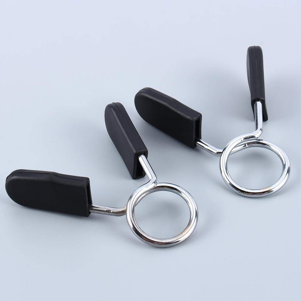 Barbell Spring Collar Clip - 2Pcs Standard 25mm Weight Clamp for Gym, Yoga & Home Workout - Secure Weight Plates for Strength Training & Fitness Equipment