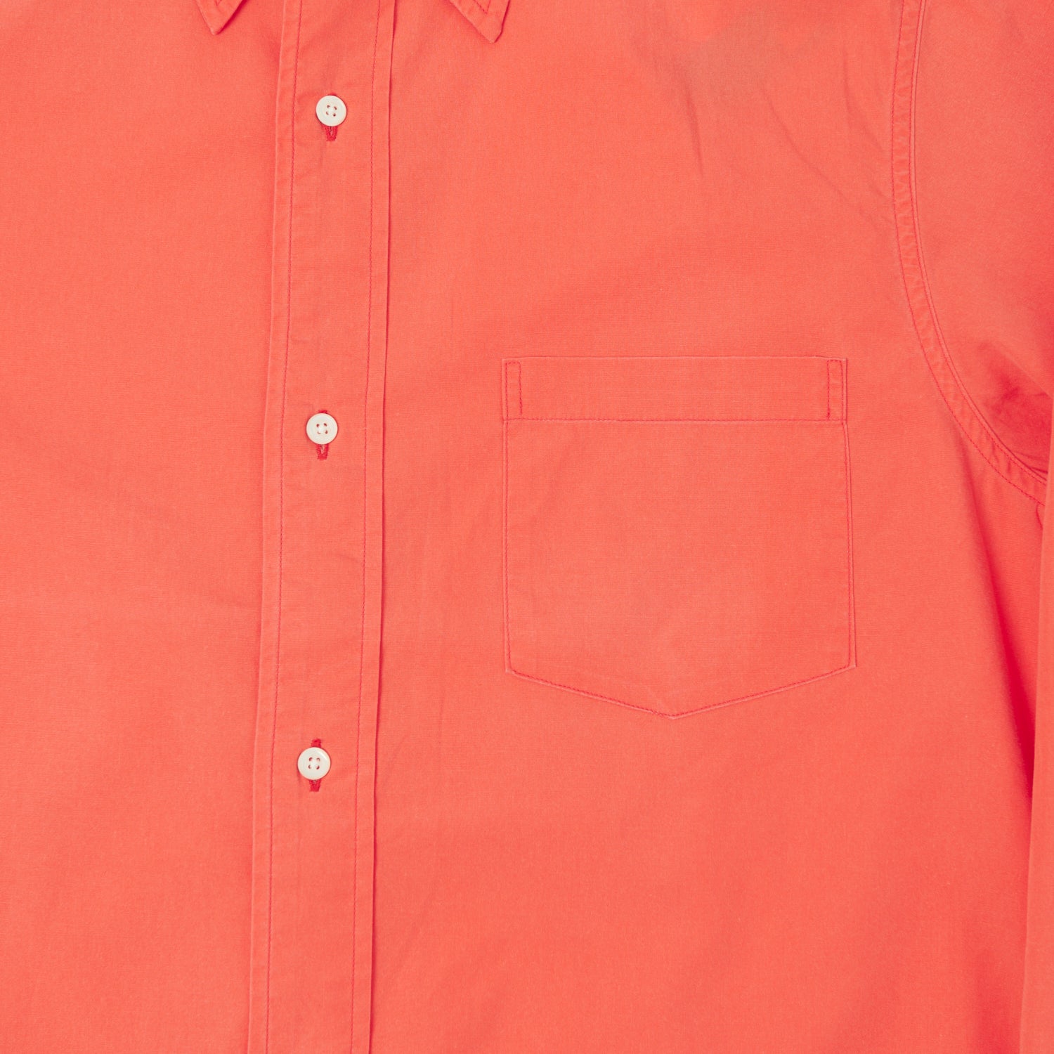 Vintage 1930s Full Count 4993 Cotton Dress Shirt in Orange - Classic Retro Style for Men's Formal Wear & Casual Outfits