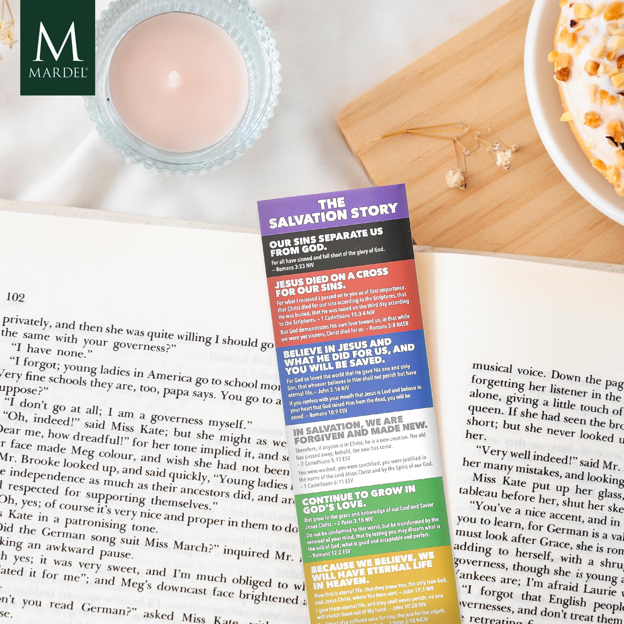Salvation Story Bookmarks - 2x6 Inch Bulk Pack of 25 - Perfect for Bible Study, Church Events & Christian Gift Giving